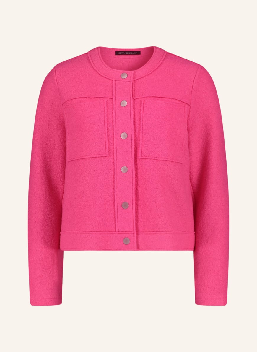 Betty Barclay Bouclé overshirt in pink | Breuninger