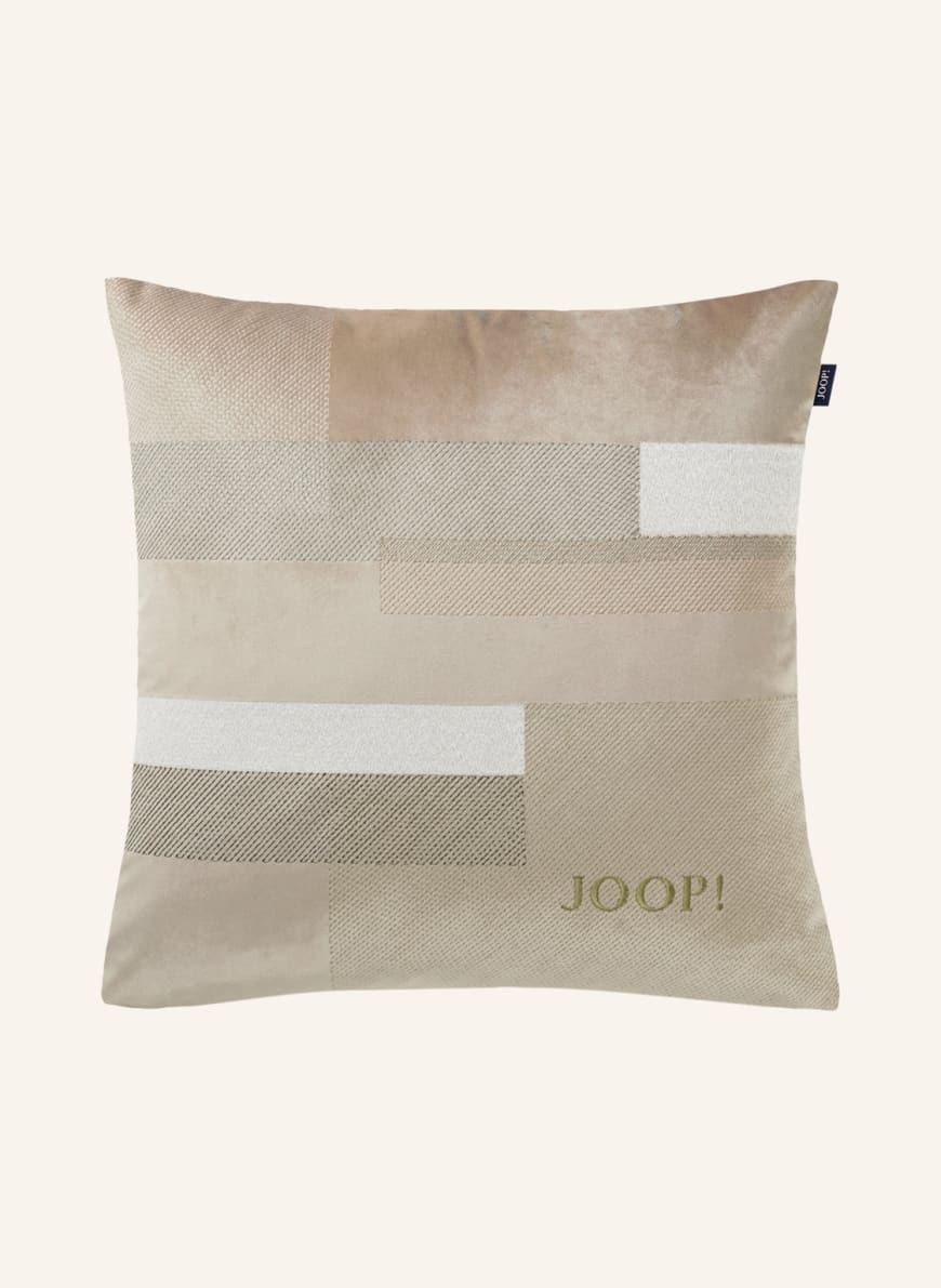 JOOP! Velvet decorative cushion cover JOOP! DIMENSION, Color: BEIGE/ CREAM (Image 1)