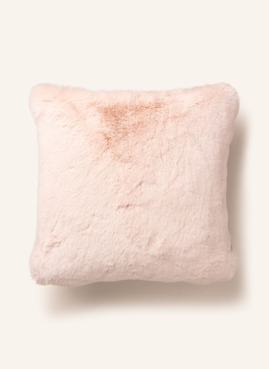 Star Home Faux fur decorative cushion, Color: LIGHT PINK/ GRAY (Image 1)