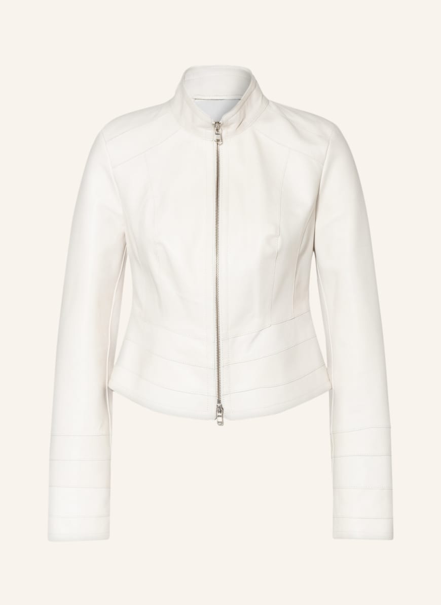 SCHYIA Leather jacket PIA , Color: CREAM (Image 1)