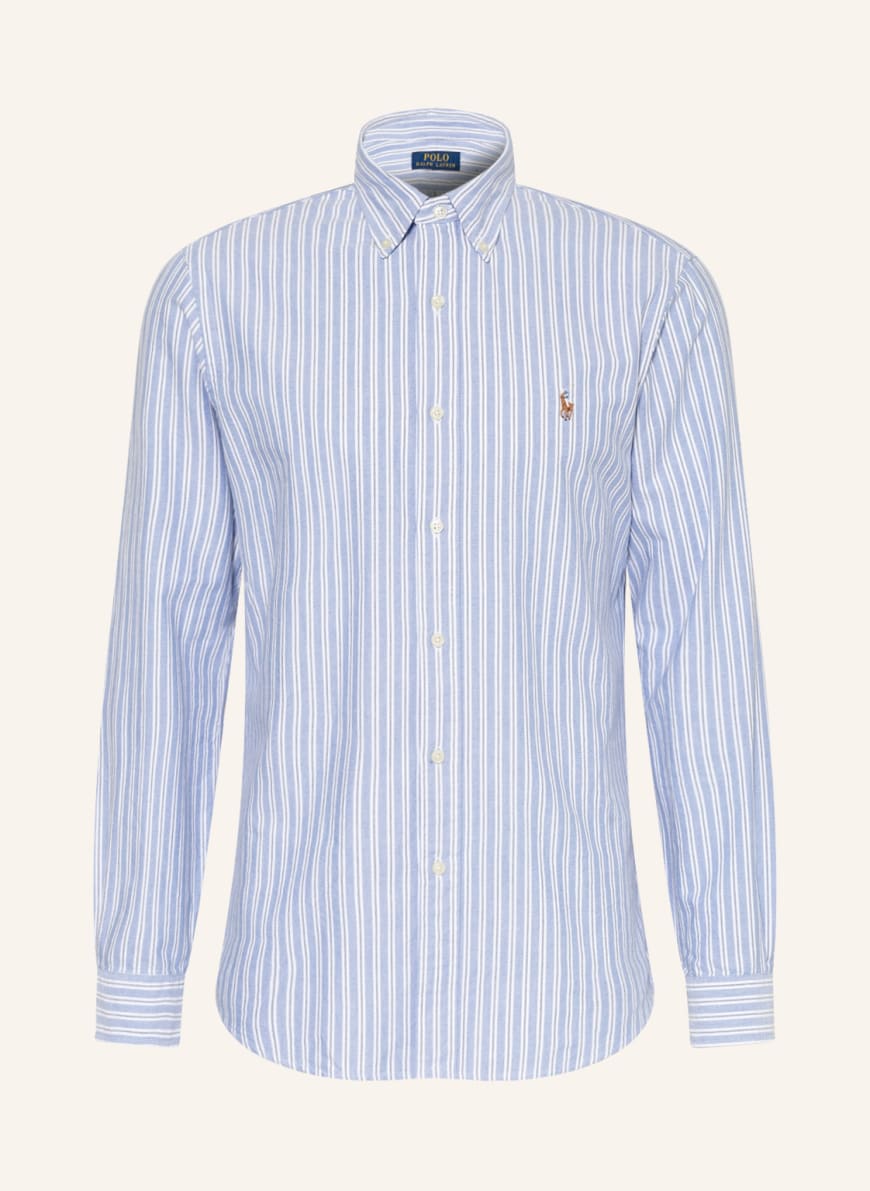 POLO RALPH LAUREN Oxfordhemd Custom Fit, Farbe: HELLBLAU/ WEISS (Bild 1)