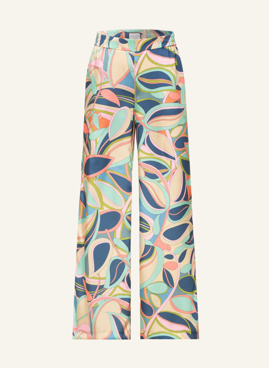 SEDUCTIVE Wide leg trousers ROSANNE , Color: LIGHT YELLOW/ BLUE/ SALMON(Image 1)