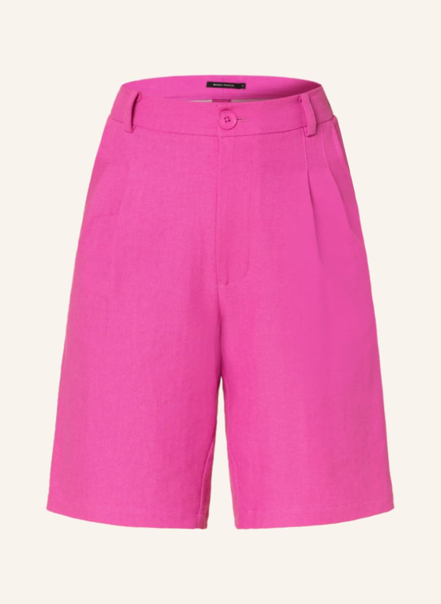 Magali Pascal Shorts FLORENTINE with linen, Color: PINK (Image 1)