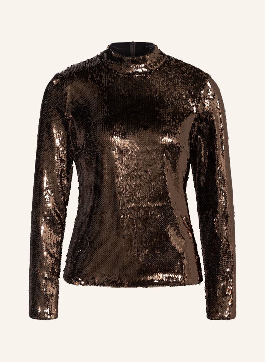 TED BAKER Long sleeve shirt LOVATO with sequins in dark brown | Breuninger