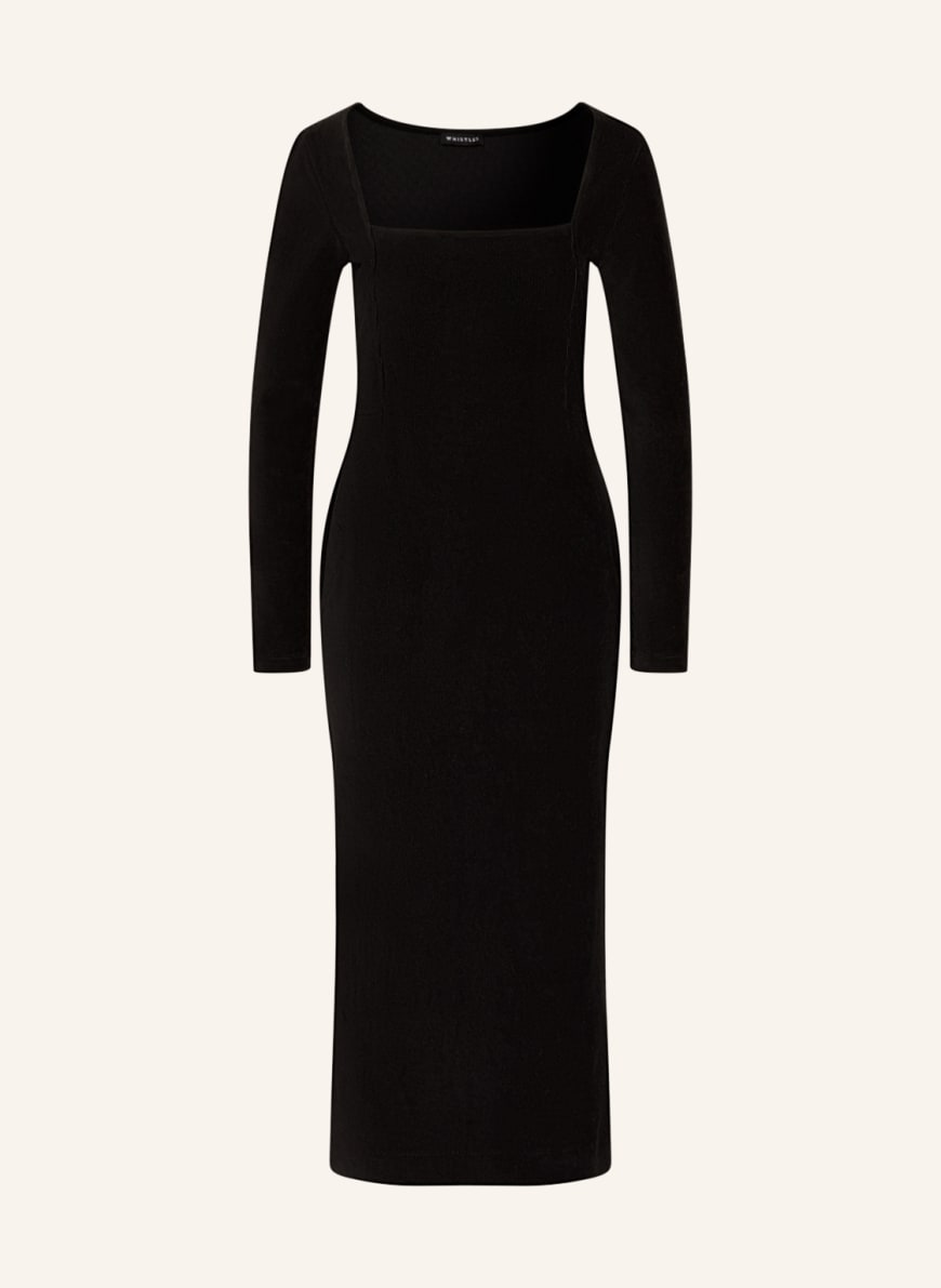 WHISTLES Corduroy dress, Color: BLACK (Image 1)