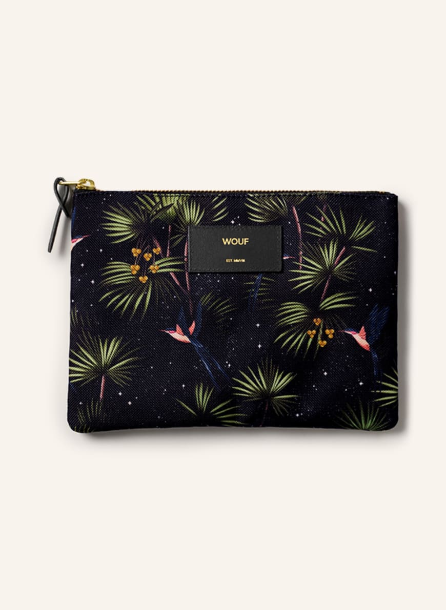 WOUF Kosmetiktasche PARADISE, Farbe: SCHWARZ/ GRÜN/ DUNKELBLAU (Bild 1)