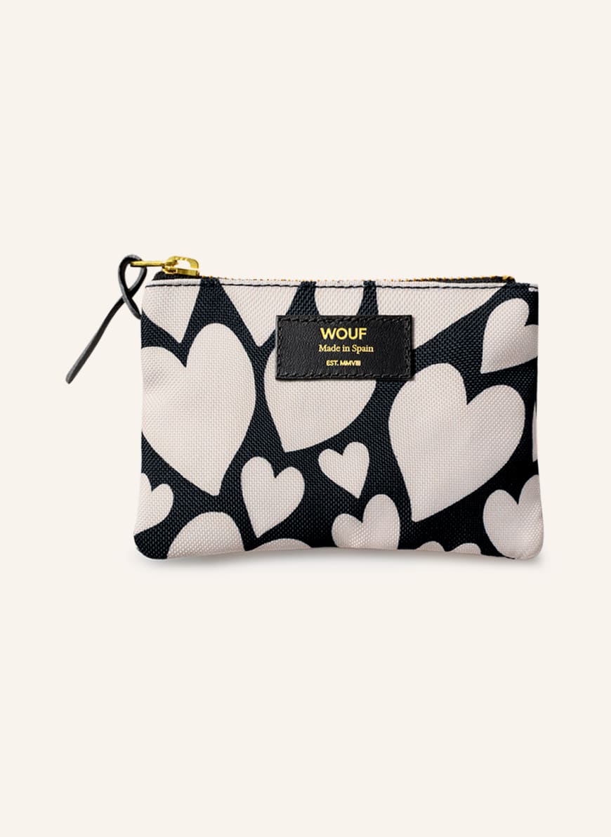 WOUF Kosmetiktasche BLACK LOVE SMALL, Farbe: SCHWARZ/ BEIGE (Bild 1)