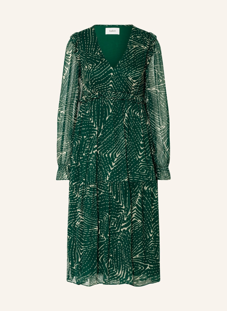 ba&sh Kleid GABRIELA mit Rüschen, Farbe: GRÜN (Bild 1)