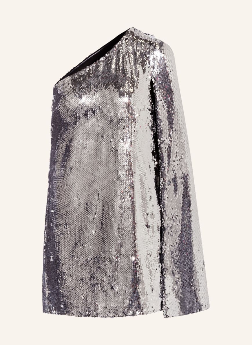REISS One-Shoulder-Kleid EVA mit Pailletten, Farbe: SILBER(Bild 1)
