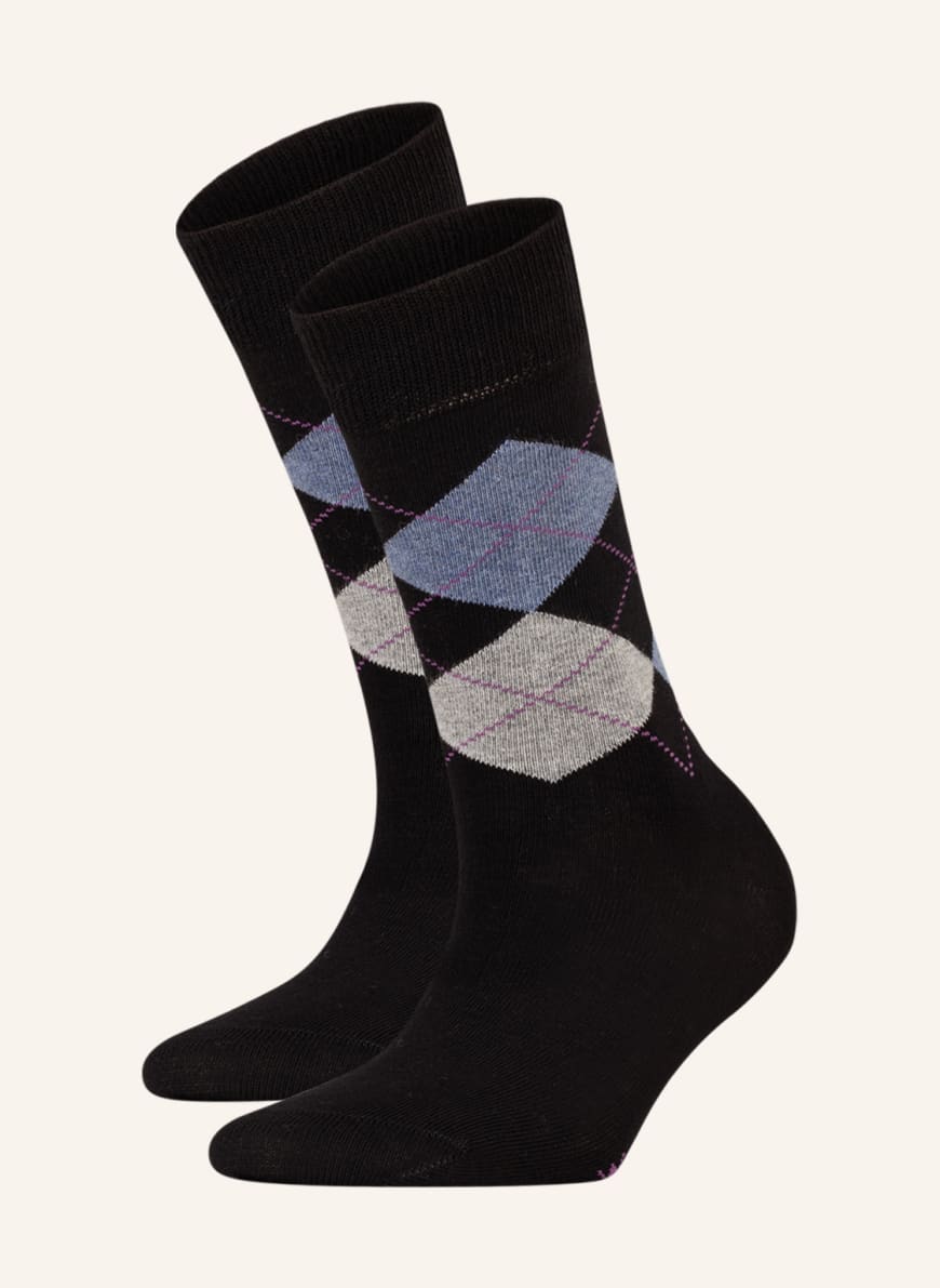 Burlington Ponožky EVERYDAY MIX, 2 páry v balení, Barva: ČERNÁ(Obrázek 1)
