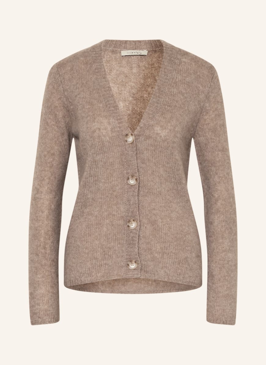lilienfels Cardigan in cashmere, Color: LIGHT BROWN(Image 1)
