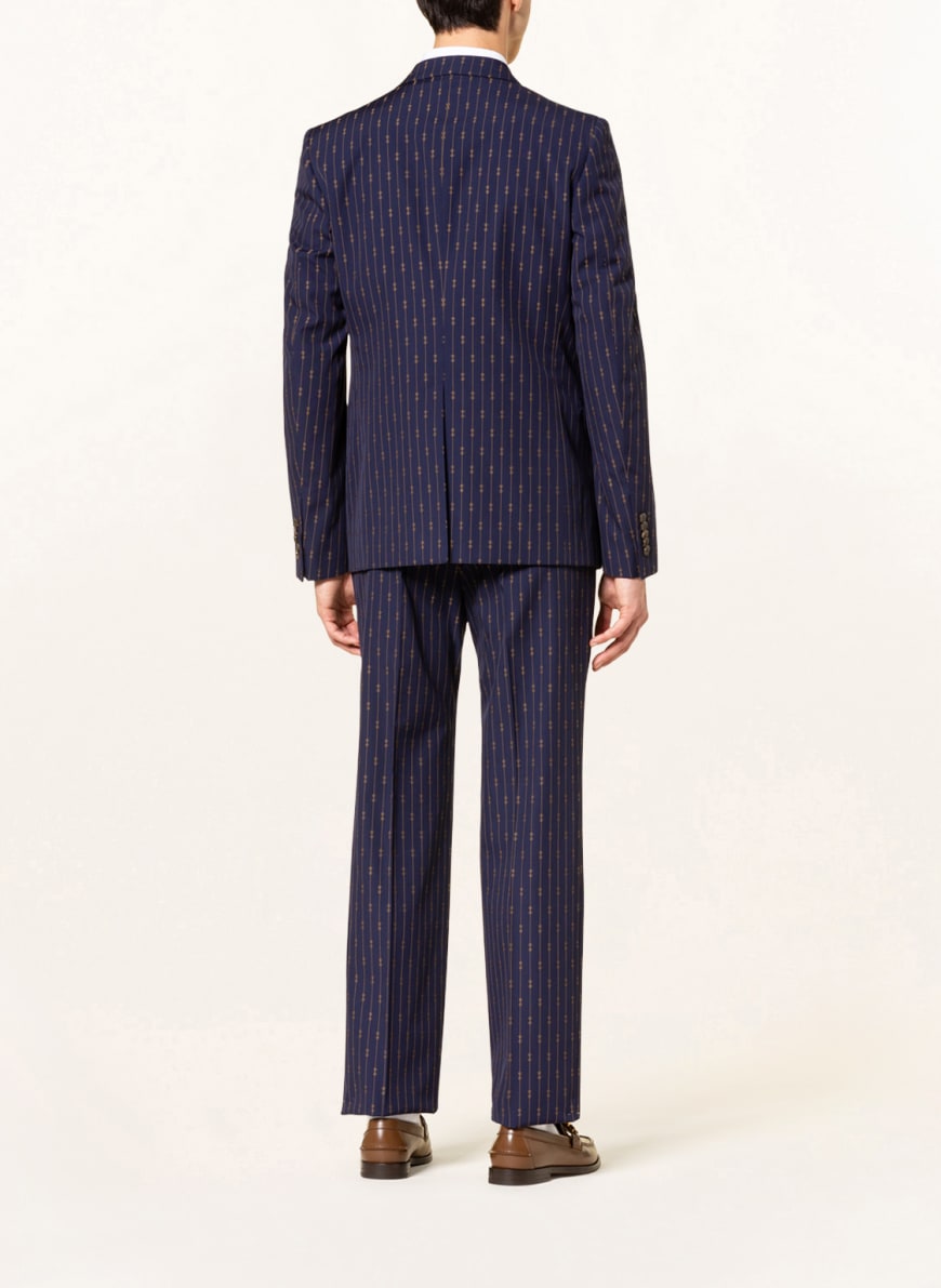GUCCI Suit slim fit in dark blue/ dark yellow | Breuninger