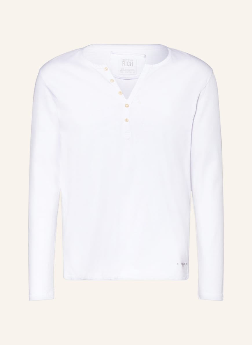 BETTER RICH Long sleeve shirt HENLEY , Color: WHITE(Image 1)