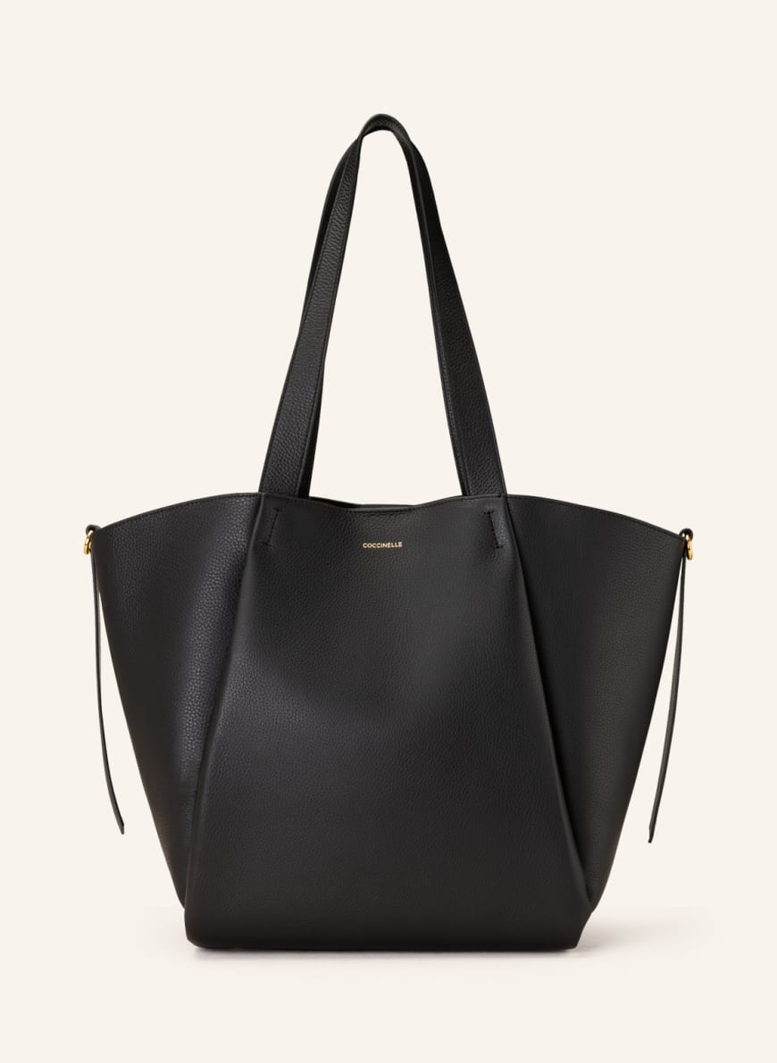COCCINELLE Shopper with pouch, Color: BLACK(Image 1)