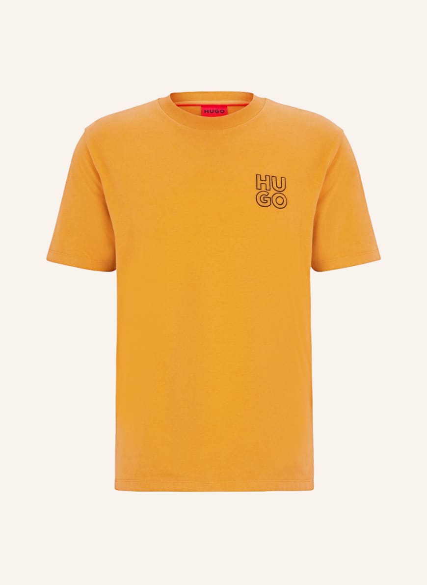 HUGO T shirt DAIMAN in orange