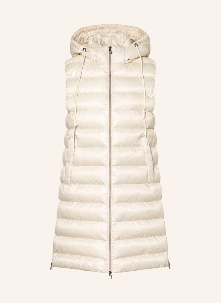 darling harbour Quilted vest with removable hood , Color: ECRU(Image 1)