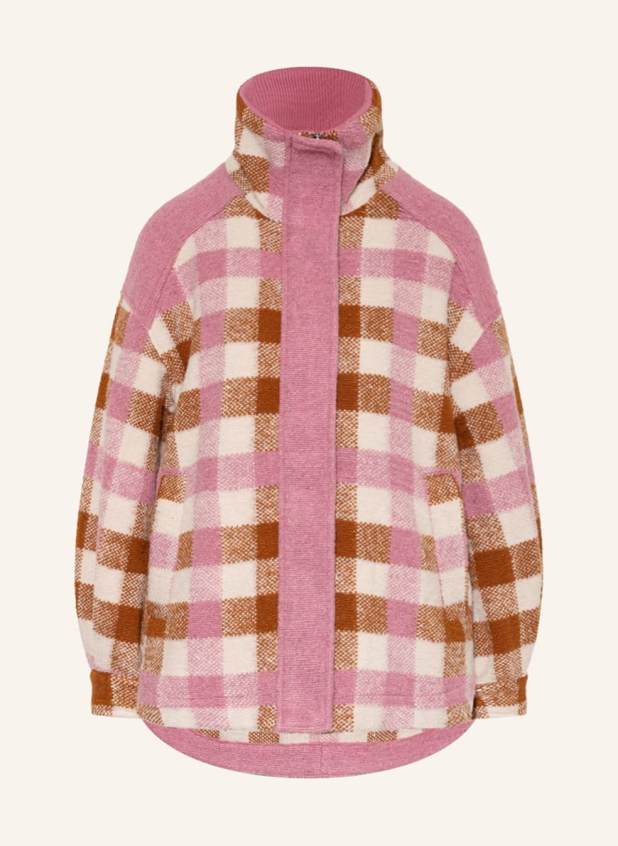 VARLEY Overshirt ALMA, Color: DUSKY PINK/ BROWN/ CREAM(Image 1)