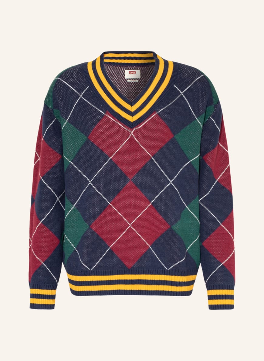 Levi's® Sweater STAY LOOSE, Color: GREEN/ DARK BLUE/ DARK RED(Image 1)