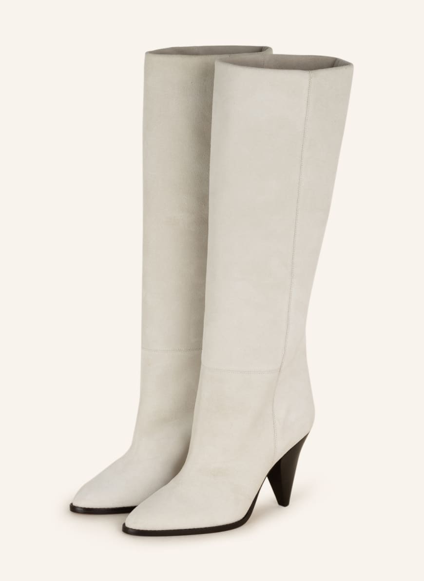 ISABEL MARANT Boots SUEDE SLOUCHY, Color: CREAM(Image 1)