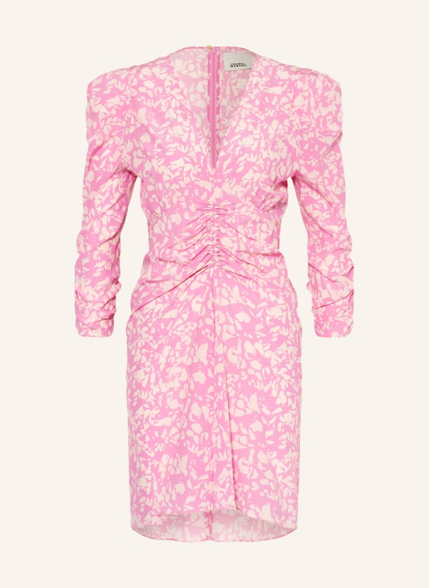 ISABEL MARANT Silk dress ALINIZA with 3/4 sleeves , Color: PINK(Image 1)
