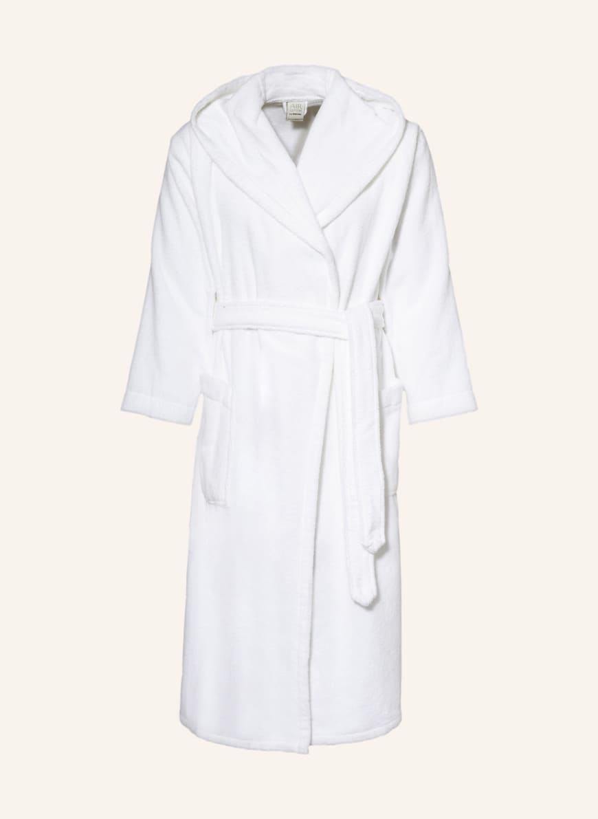 en VOGUE Unisex bathrobe with hood , Color: WHITE (Image 1)