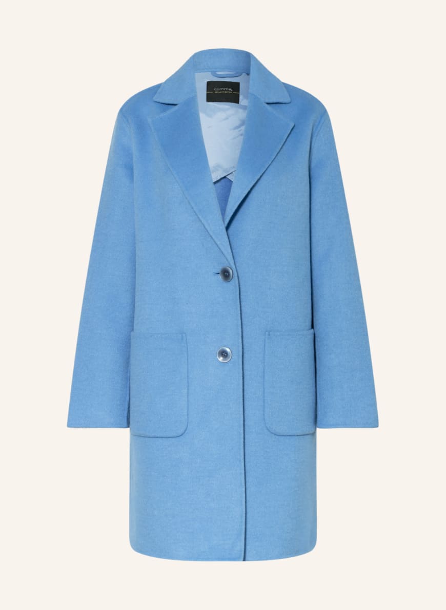 comma Coat, Color: BLUE(Image 1)