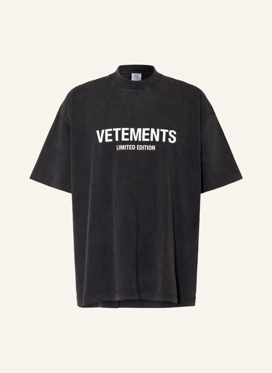 VETEMENTS Oversized shirt, Color: BLACK(Image 1)