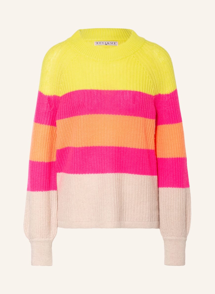 ROSA & ME Sweater LINA, Color: NEON YELLOW/ PINK/ LIGHT ORANGE(Image 1)