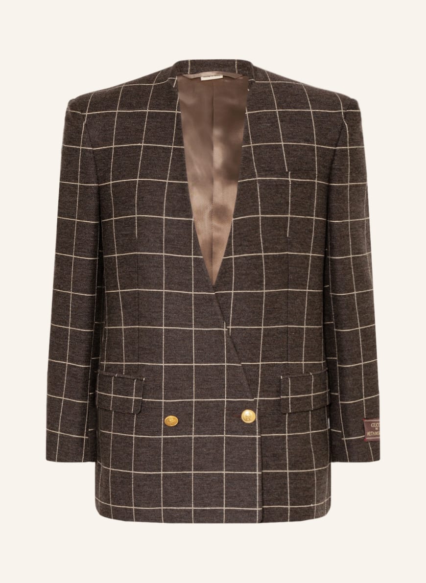 GUCCI Tailored jacket extra slim fit, Color: DARK GRAY/ ECRU (Image 1)