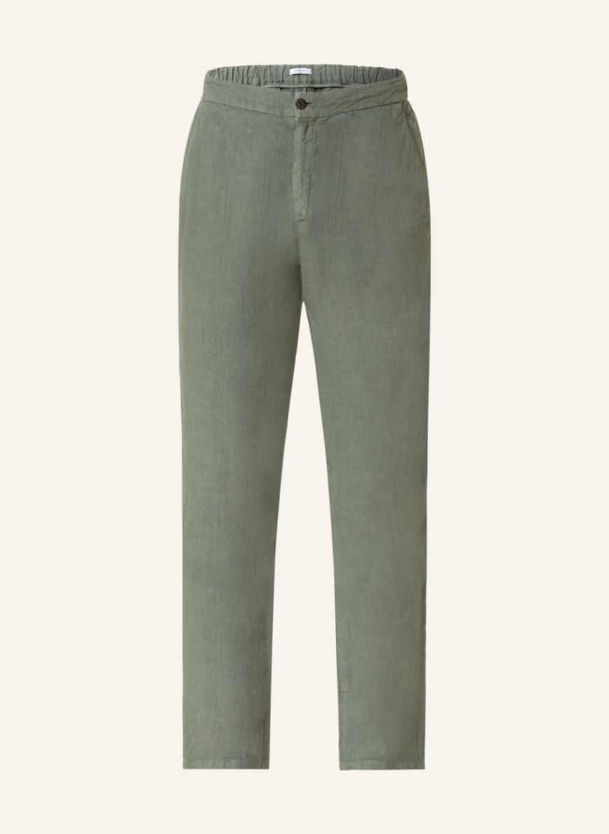 BOGLIOLI Linen pants extra slim fit, Color: OLIVE(Image 1)