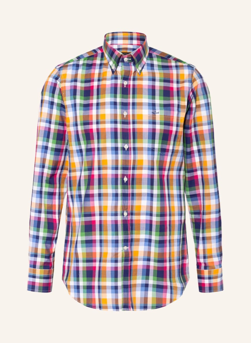 PAUL & SHARK Hemd Slim Fit, Farbe: ORANGE/ BLAU/ WEISS(Bild 1)