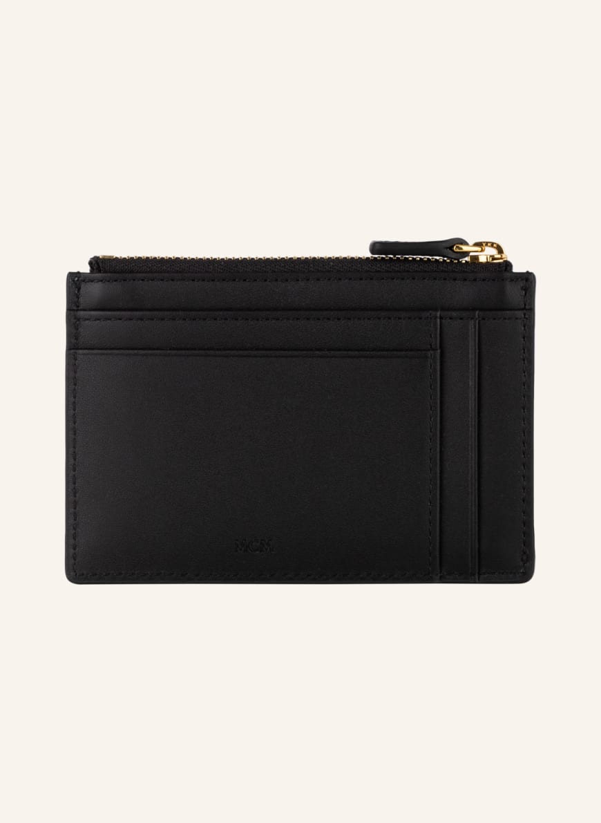 Mcm card holder black discount