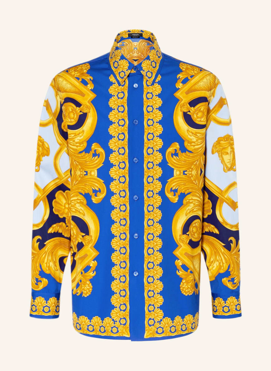 Kosciuszko pepermunt transfusie VERSACE Shirt Heritage fit in dark blue/ blue/ yellow | Breuninger