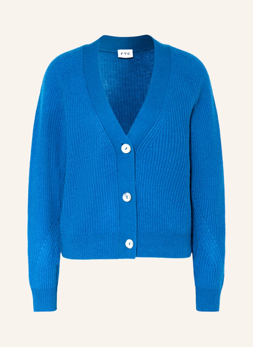 FTC CASHMERE Cashmere cardigan, Color: BLUE(Image 1)
