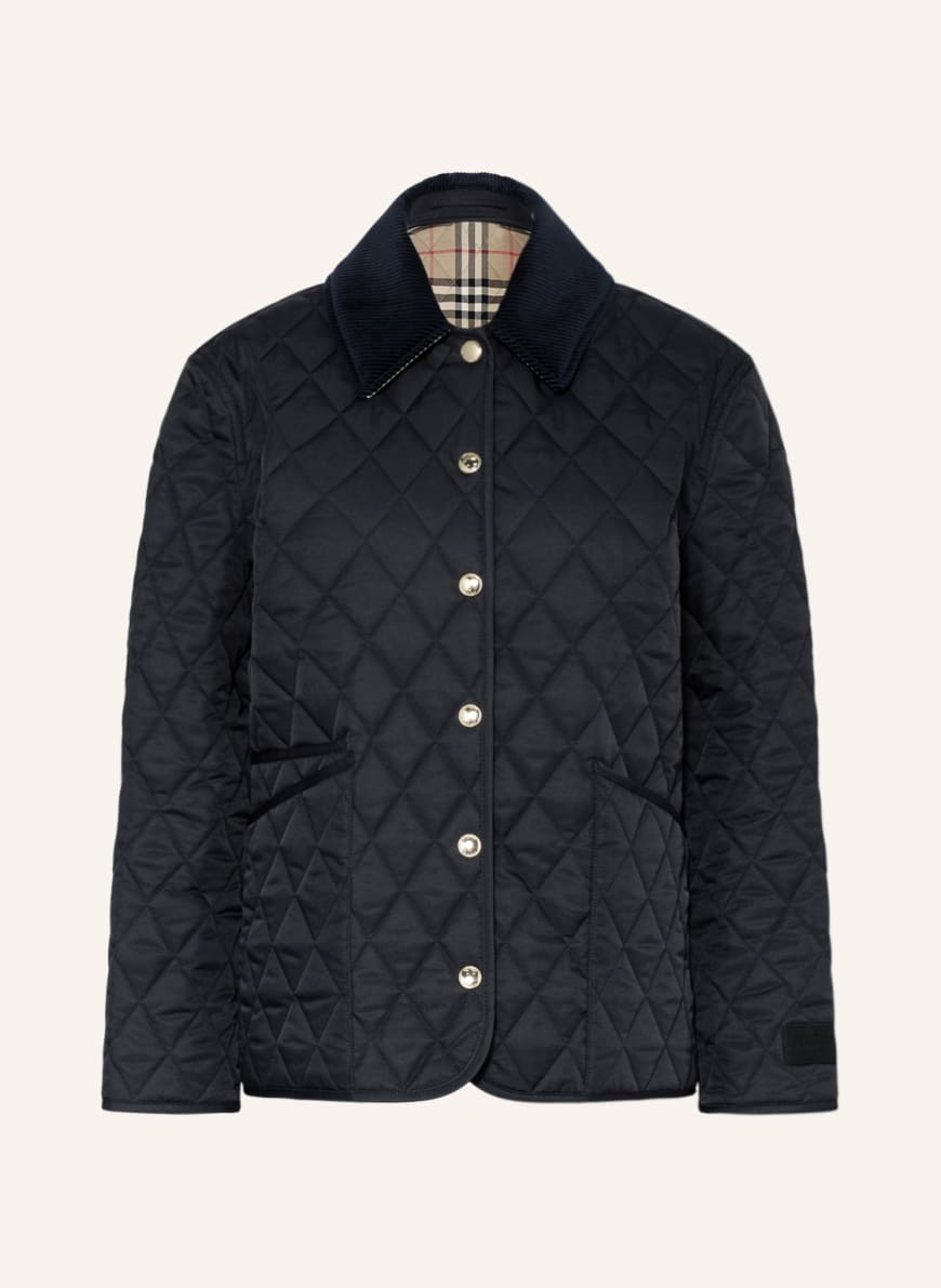 BURBERRY Quilted jacket DRANEFELD in dark blue | Breuninger