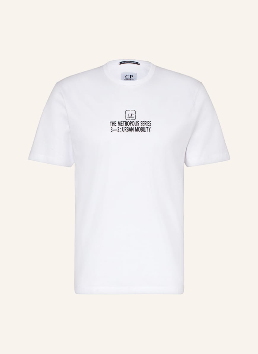 C.P. COMPANY T-shirt METROPOLIS, Color: WHITE/ BLACK(Image 1)