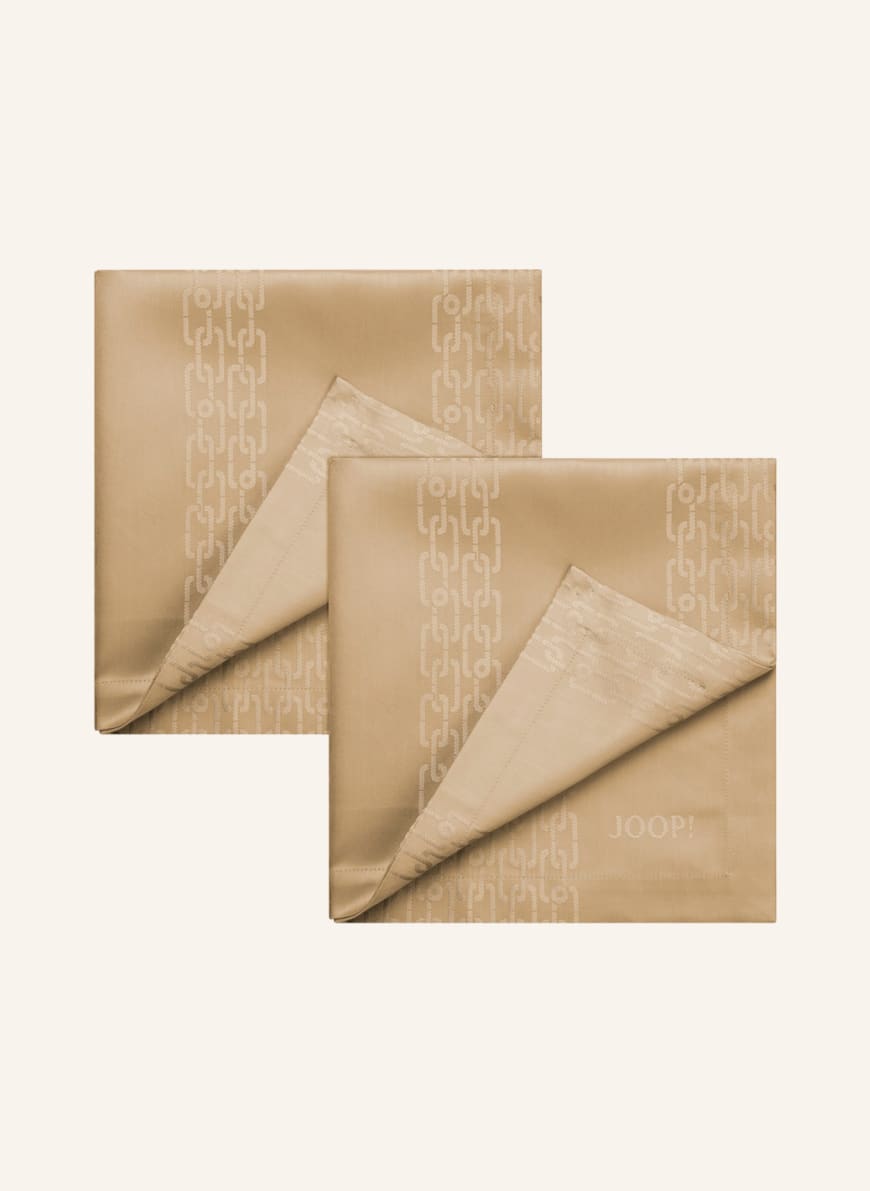 JOOP! Set of 2 cloth napkins JOOP! CHAINS, Color: BEIGE(Image 1)