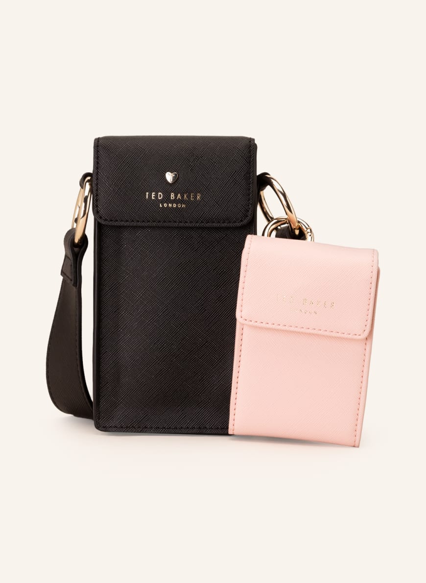 TED BAKER Smartphone bag SHAMIH with removable card case in black