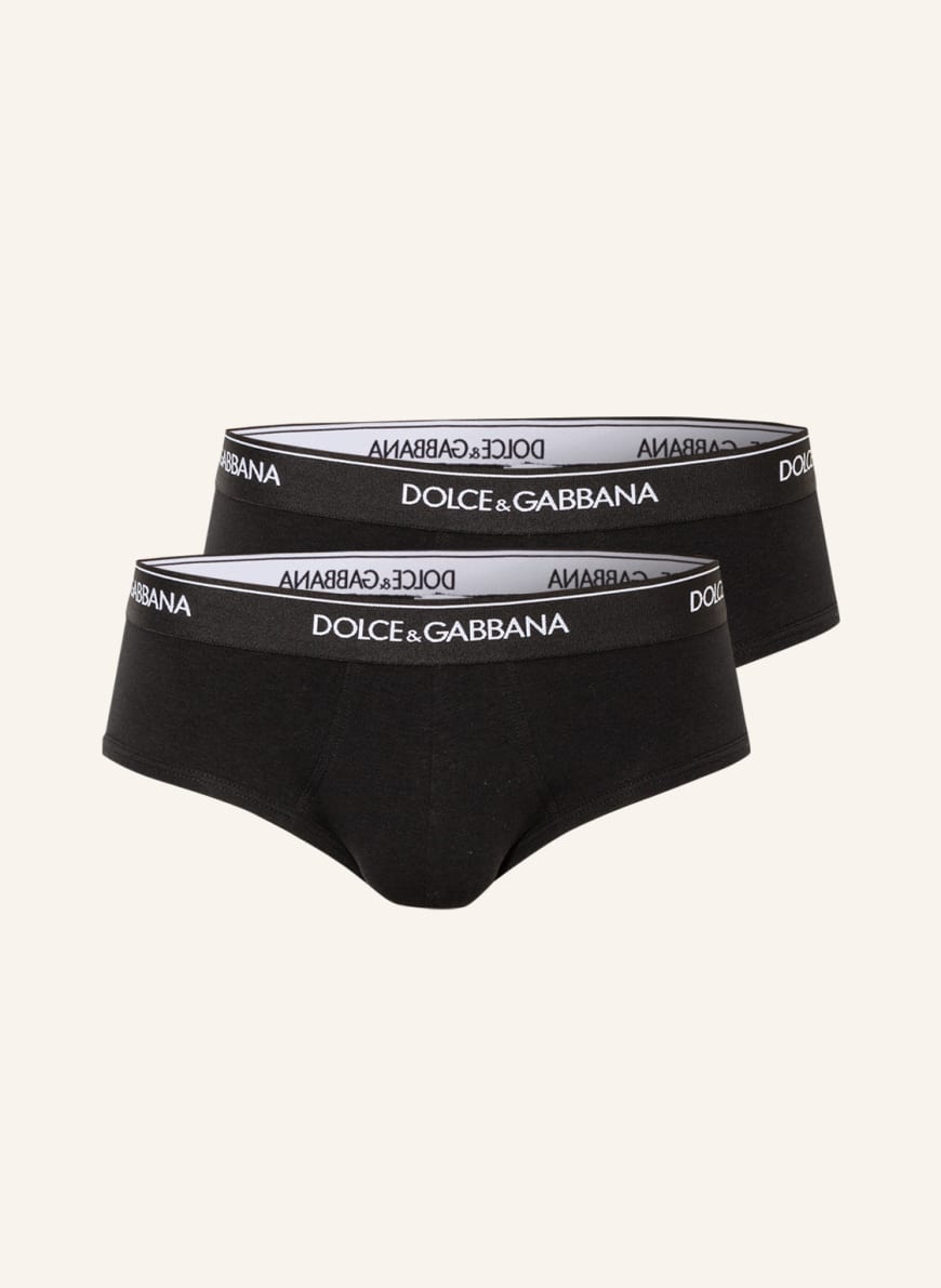 DOLCE & GABBANA 2-pack briefs , Color: BLACK (Image 1)