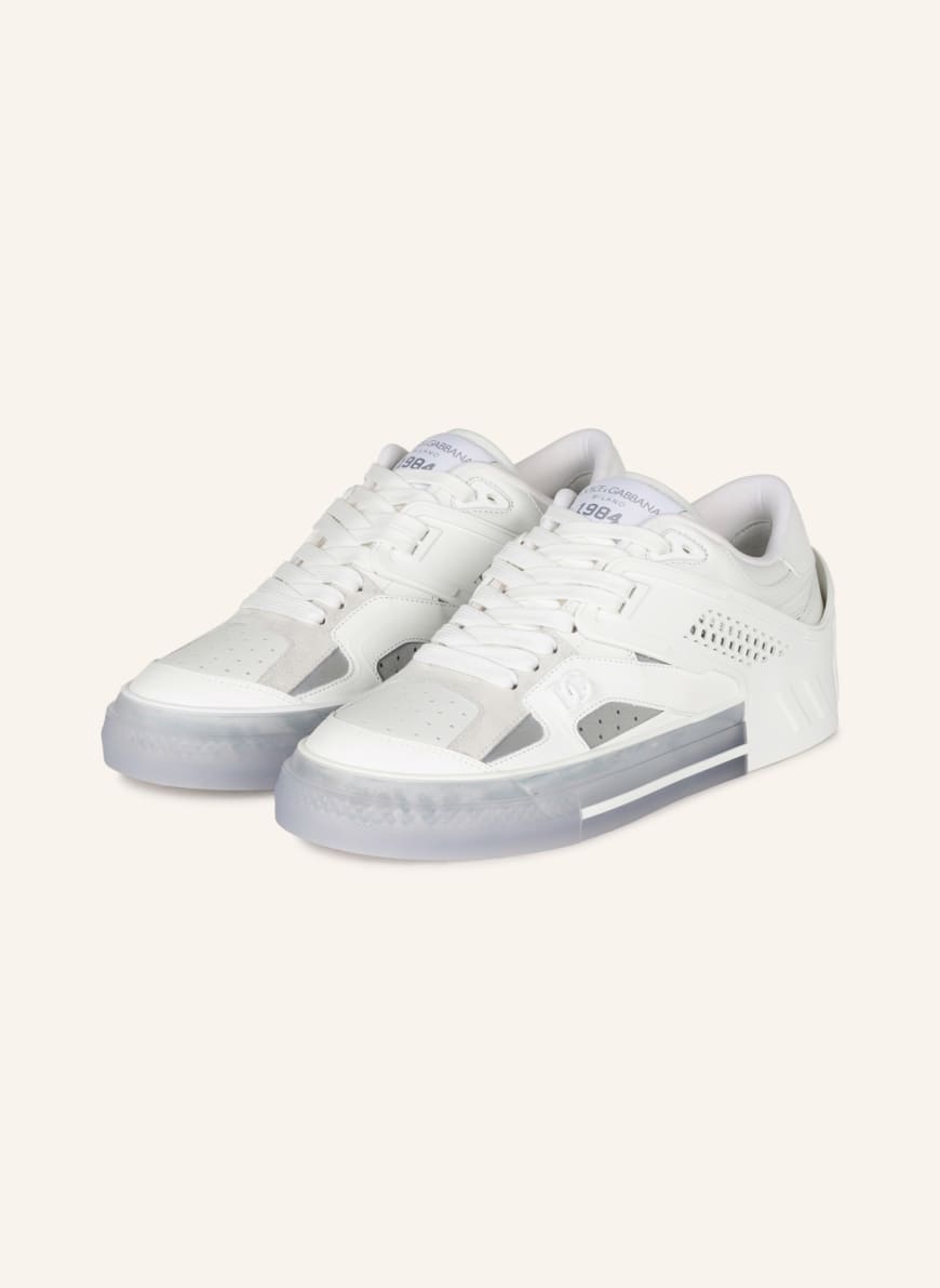 DOLCE & GABBANA Sneakers CUSTOM 2.0 , Color: WHITE/ SILVER (Image 1)