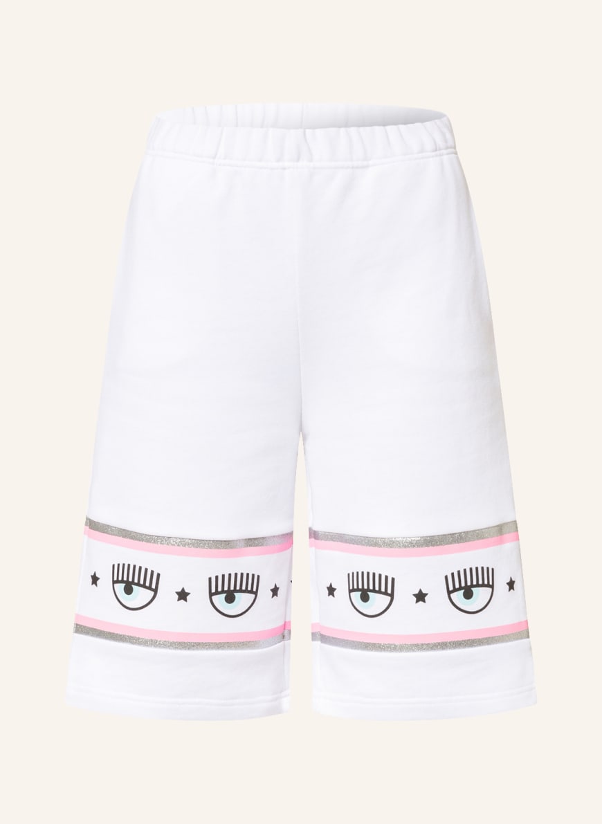 CHIARA FERRAGNI Sweat shorts , Color: WHITE (Image 1)