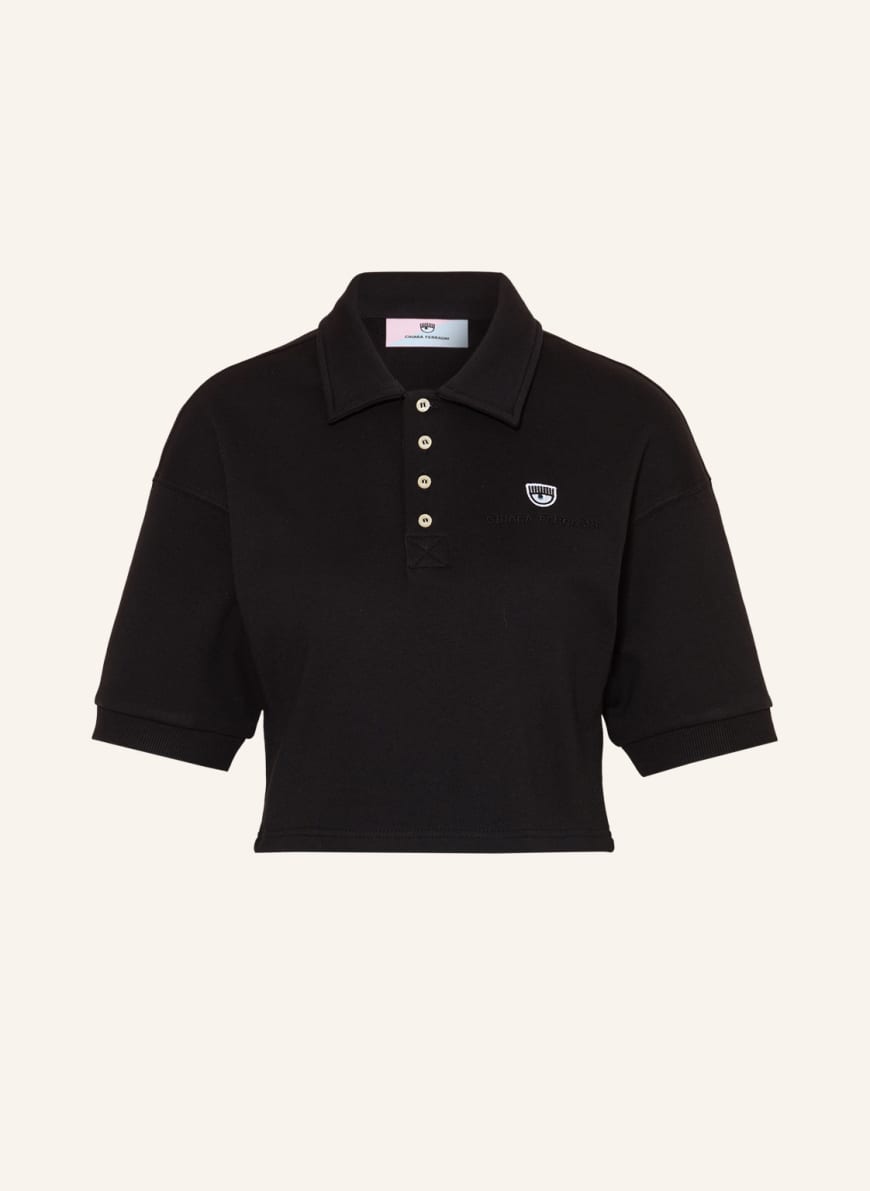 CHIARA FERRAGNI Cropped shirt, Color: BLACK (Image 1)