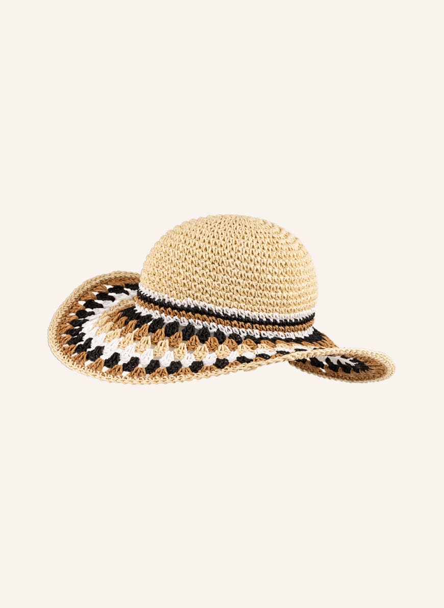 SEEBERGER Hat in light yellow/ light 