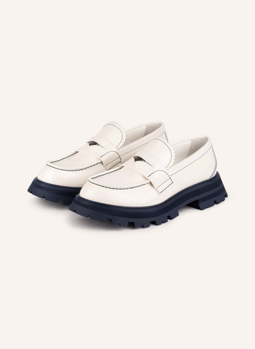 Alexander McQUEEN Penny loafers, Color: WHITE (Image 1)