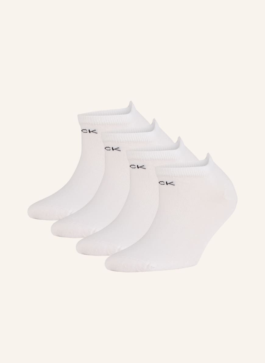 Calvin Klein 4-pack sneaker socks , Color: 001 WHITE(Image 1)