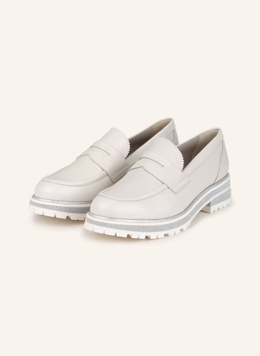 Pertini Penny loafers, Color: LIGHT GRAY (Image 1)