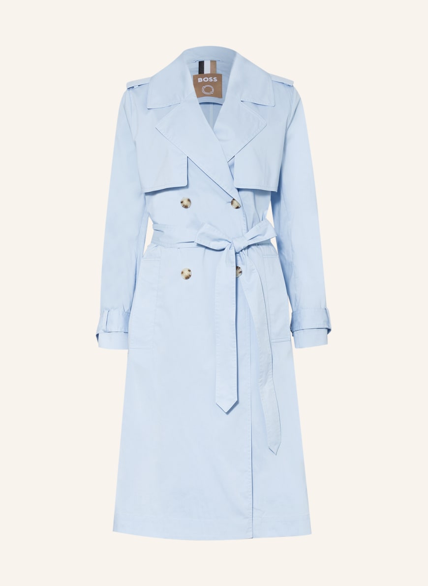 BOSS Trench coat CACARGO, Color: LIGHT BLUE (Image 1)