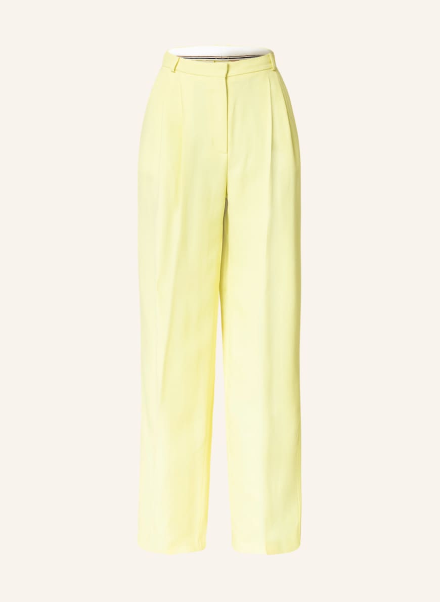 BOSS Wide leg trousers TILLIA in yellow 