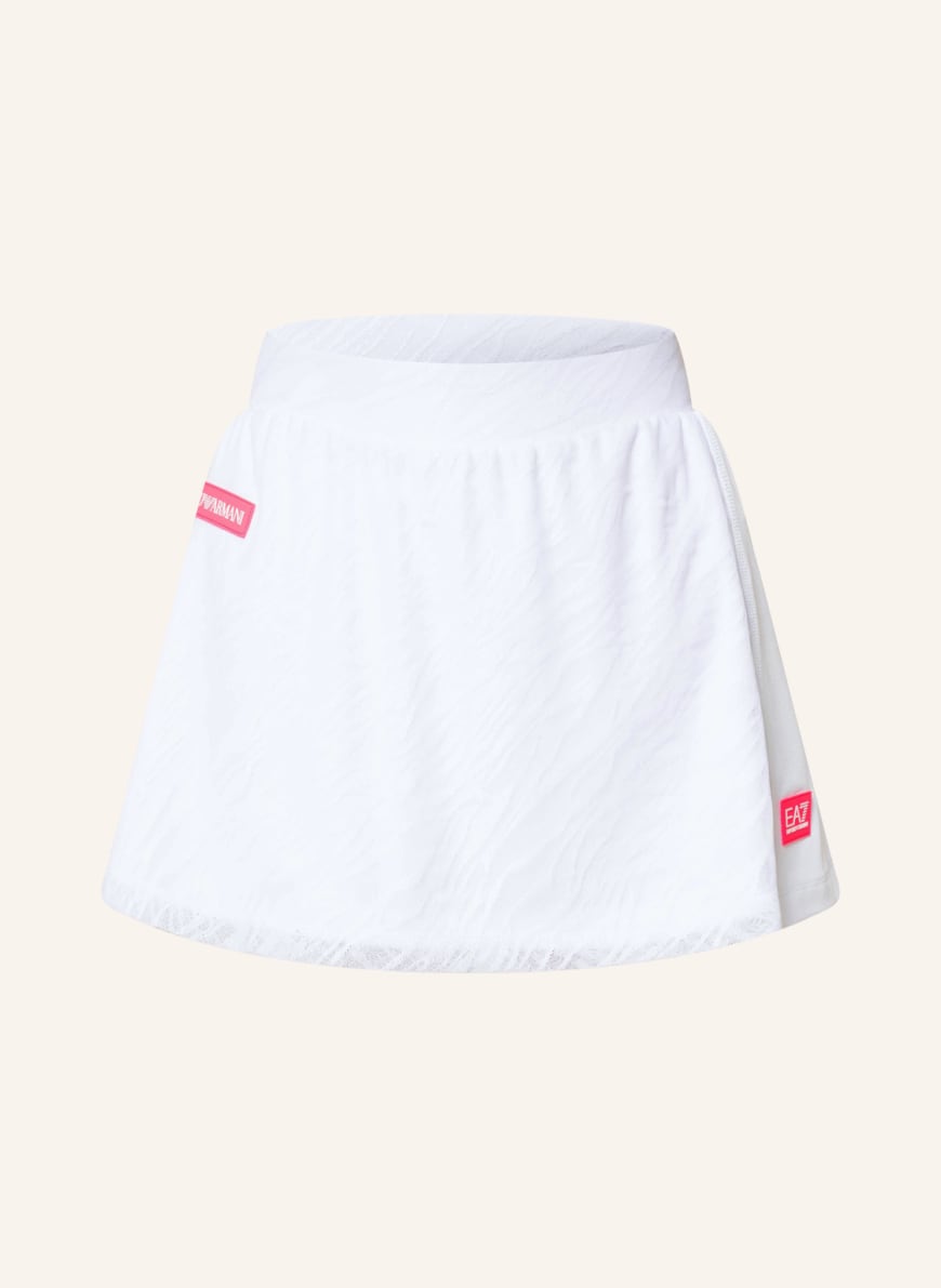 EA7 EMPORIO ARMANI Tennis skirt with mesh, Color: WHITE (Image 1)