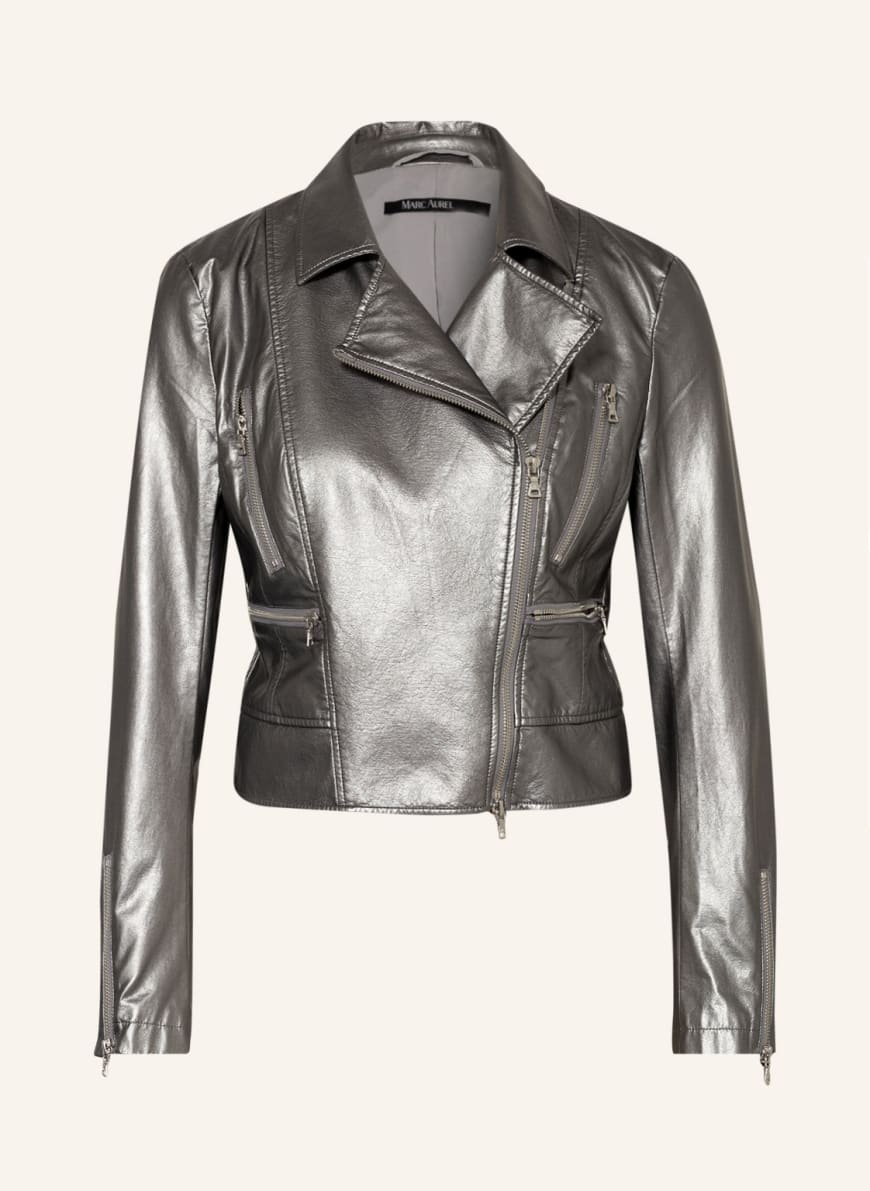 MARC AUREL Jacket in leather look, Color: SILVER(Image 1)